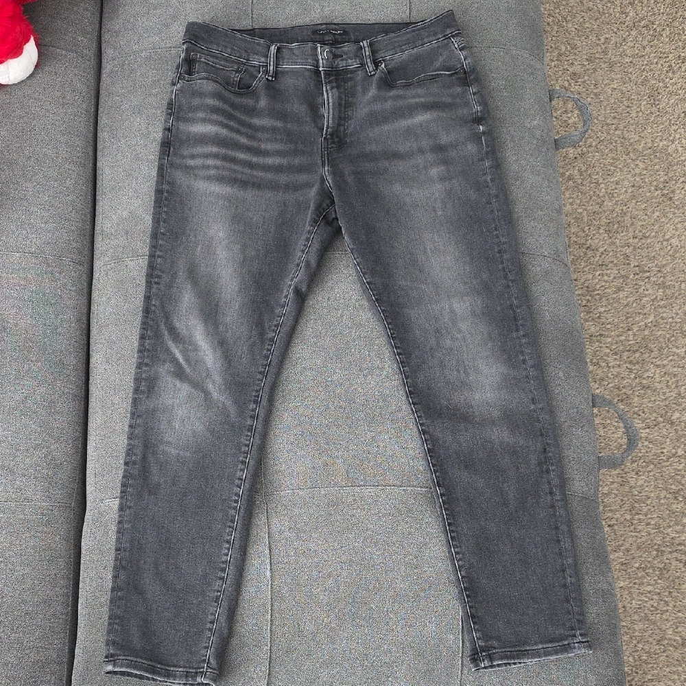 Lucky Brand Men's Charcoal Athletic Taper Jeans